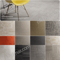 GSG灰猩猩25种地毯布料材质贴图和预设Material ArchitecturalCarpet