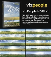 草地天空全景HDR高动态范围素材合集 VizPeople HDRI Vol.1