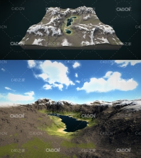5种不同的景观贴图合集 Cubebrush – 4K Landscape Pack