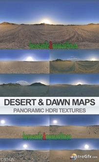 全景环境贴图 HDRI Desert & Dawn Panoramic HDRI Maps